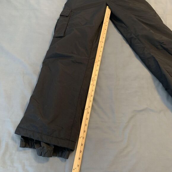 Sport Essentials Snow Pants Youth 16 Black Insulated Bib Winter Ski Snowboard - Picture 6 of 10